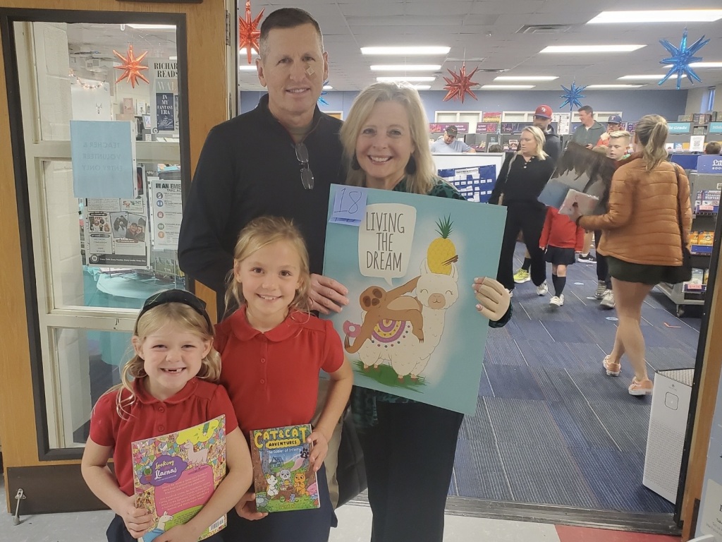 Students attended the Grand Opening of ACM's Fall Book Fair with grandparents and loved ones.