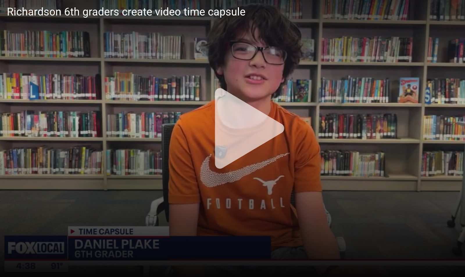 CCE 6th Graders on the News