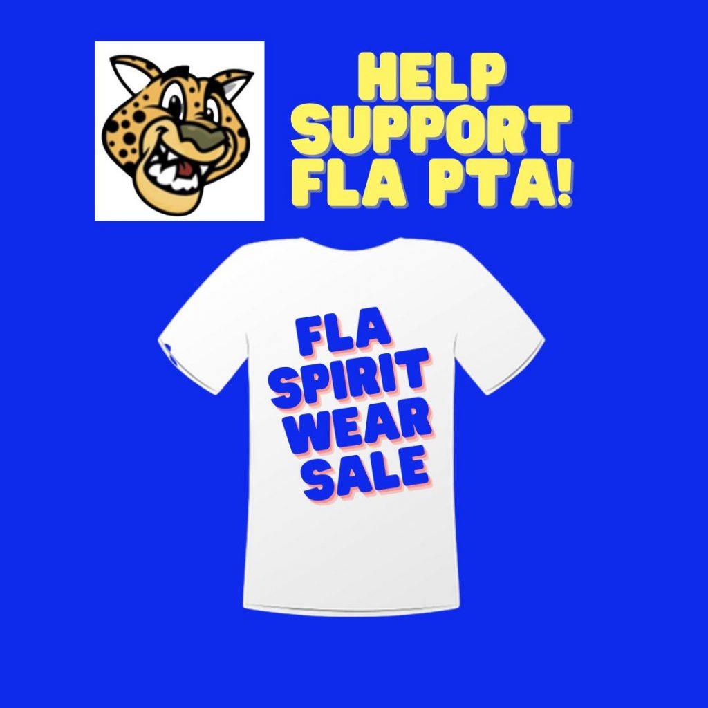 This is a picture of a tshire that says FLA spirit wear sale