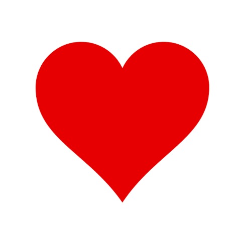 This is a picture of a red heart