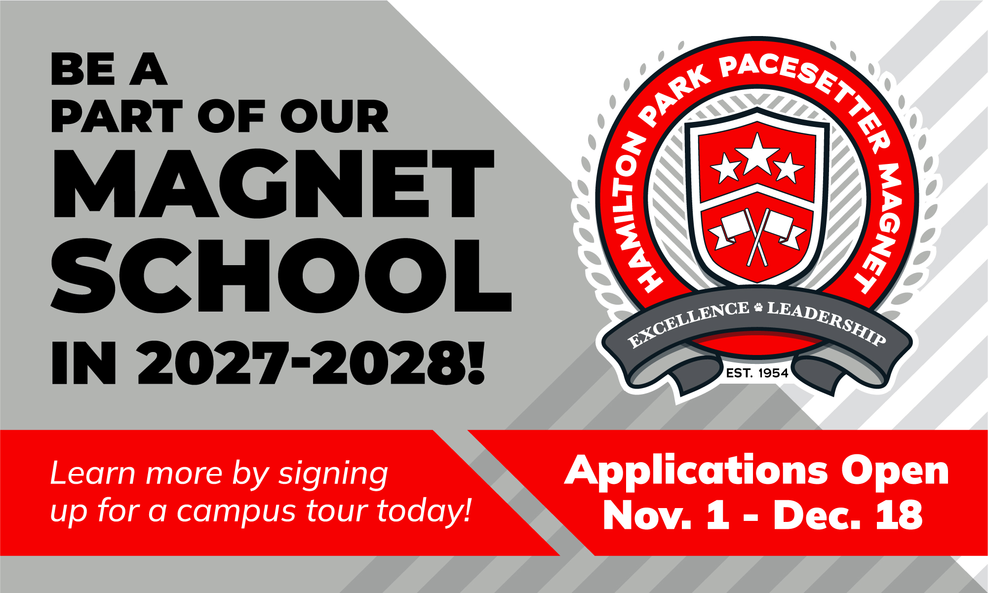 HPPM Magnet Applications Open Nov. 1 - Dec. 18.