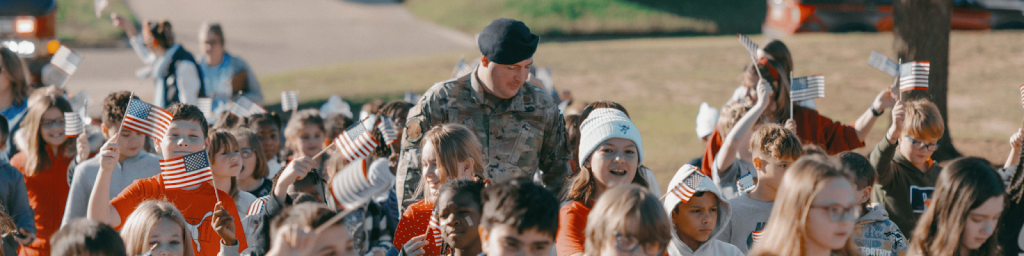 Military Image with Kids