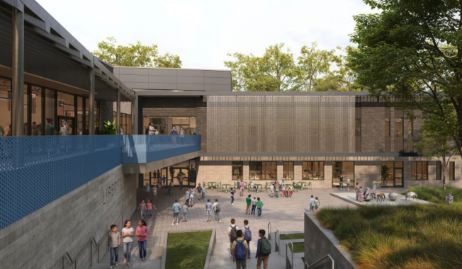 Future Liberty MS Mockup Courtyard