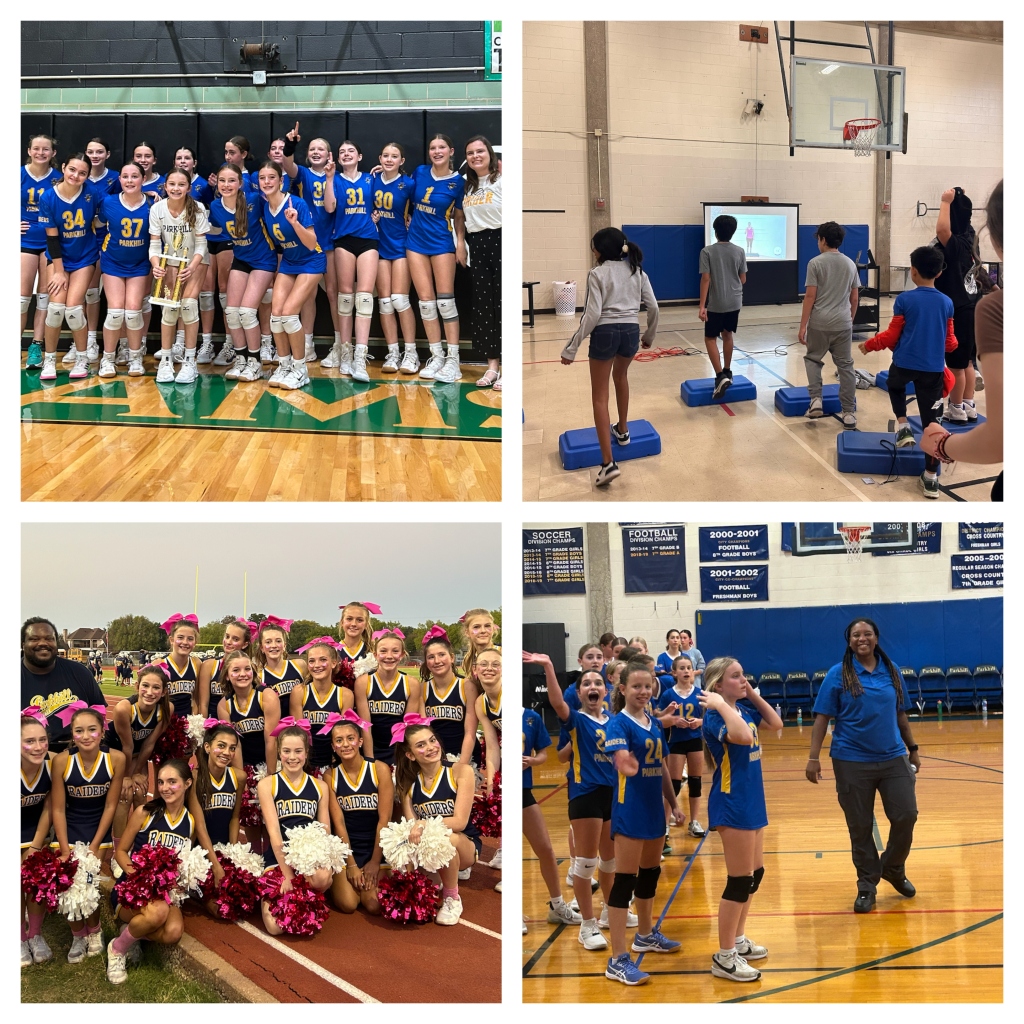 Volleyball, PE, and Cheer at Parkhill