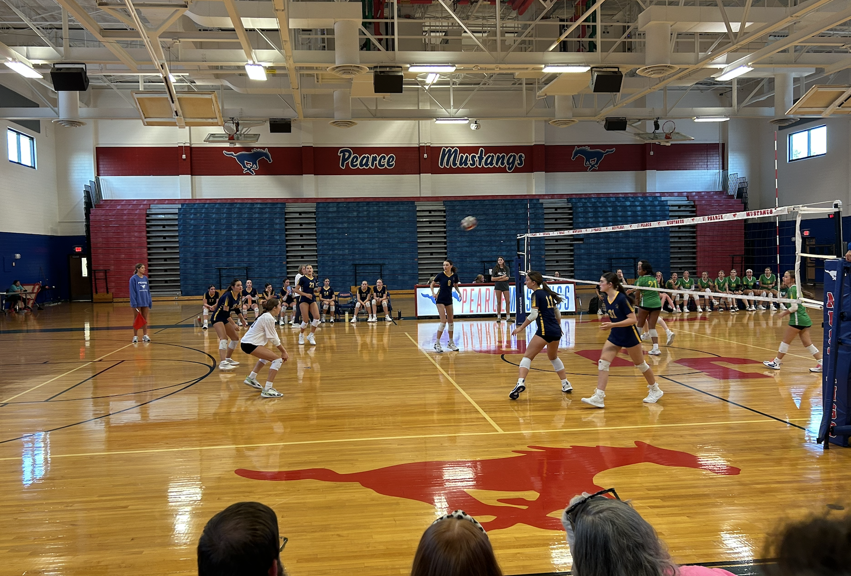 8th grade A Volleyball team during their first scrimmage game of the 2025 season playing against RNJH