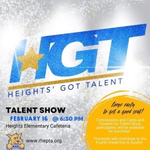 Heights' Got Talent English Flyer