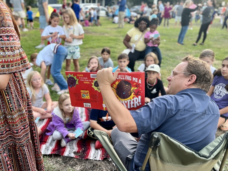 Reading Under the Stars Photo