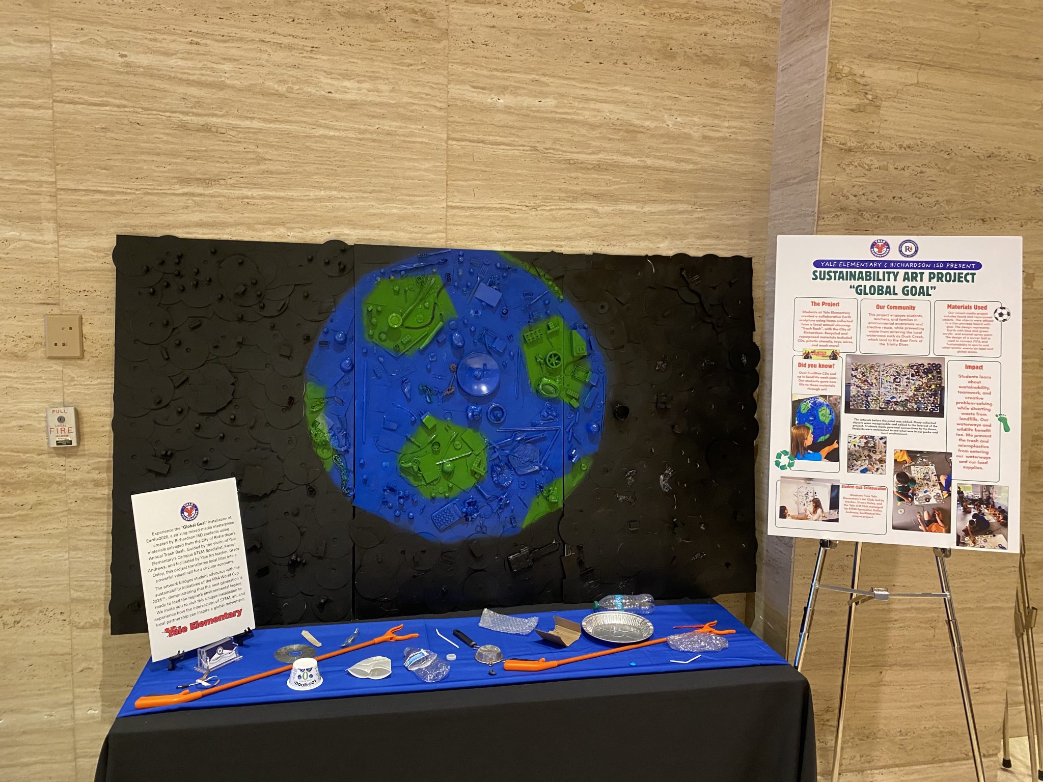 Yale Students Transform Trash into Art for EarthX and FIFA Collaboration