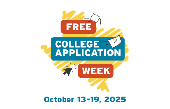 Free College Application Week Graphic Oct. 13-19, 2025