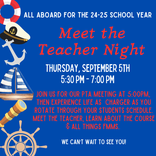 Meet the Teacher Night Flyer.