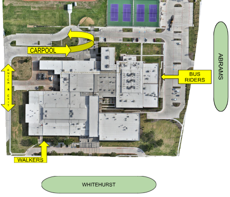 Drop off and pick up Map for FMMS