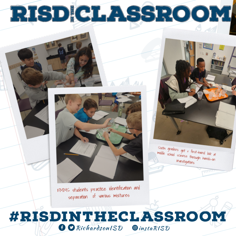 Forest Meadow Middle School students in Mr. Pata's sixth-grade class practice identification and separation of various mixtures for a first-hand look at middle school science through hands-on investigation. #RISDInTheClassroom #RISDBeTheOne