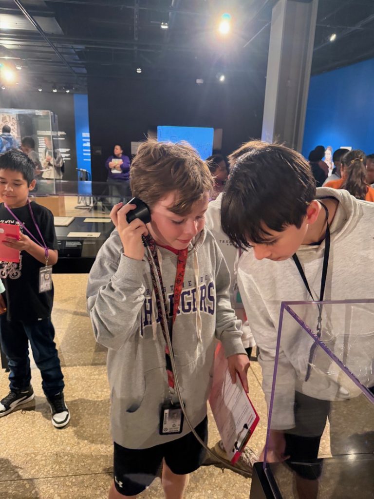 Students at Dallas Holocaust Museum