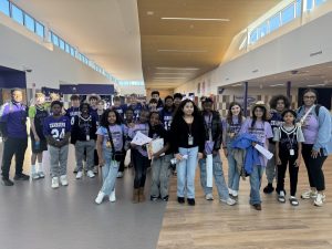 Chargers who visiting local elementary schools.