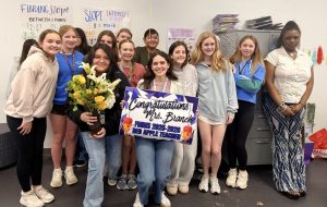 Congratulations
to
Mrs.
Branch!
We are proud to share that Mrs. Branch, Algebra I teacher, has been named the FMMS Red Apple First-Year Teacher of the Year!



In her very first year at Forest Meadow Middle School, Mrs. Branch has already made an incredible impact on our Charger community. Her dedication to her students, commitment to strong instruction, and positive presence in the classroom have helped create an engaging learning environment where students feel supported and challenged to grow.



Mrs. Branch’s passion for teaching and her willingness to jump in, learn, and lead have truly stood out this year. We are grateful for the energy and care she brings to FMMS each day.



Please join us in congratulating Mrs. Branch on this well-deserved recognition! 💜⚡🍎