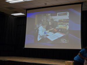 Students competing in Science Olympiad.
