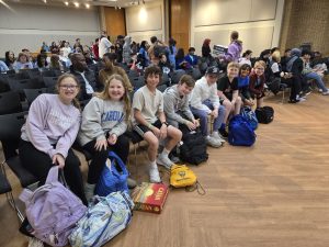 Students competing in Science Olympiad.