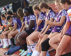 Soccer Players on bench