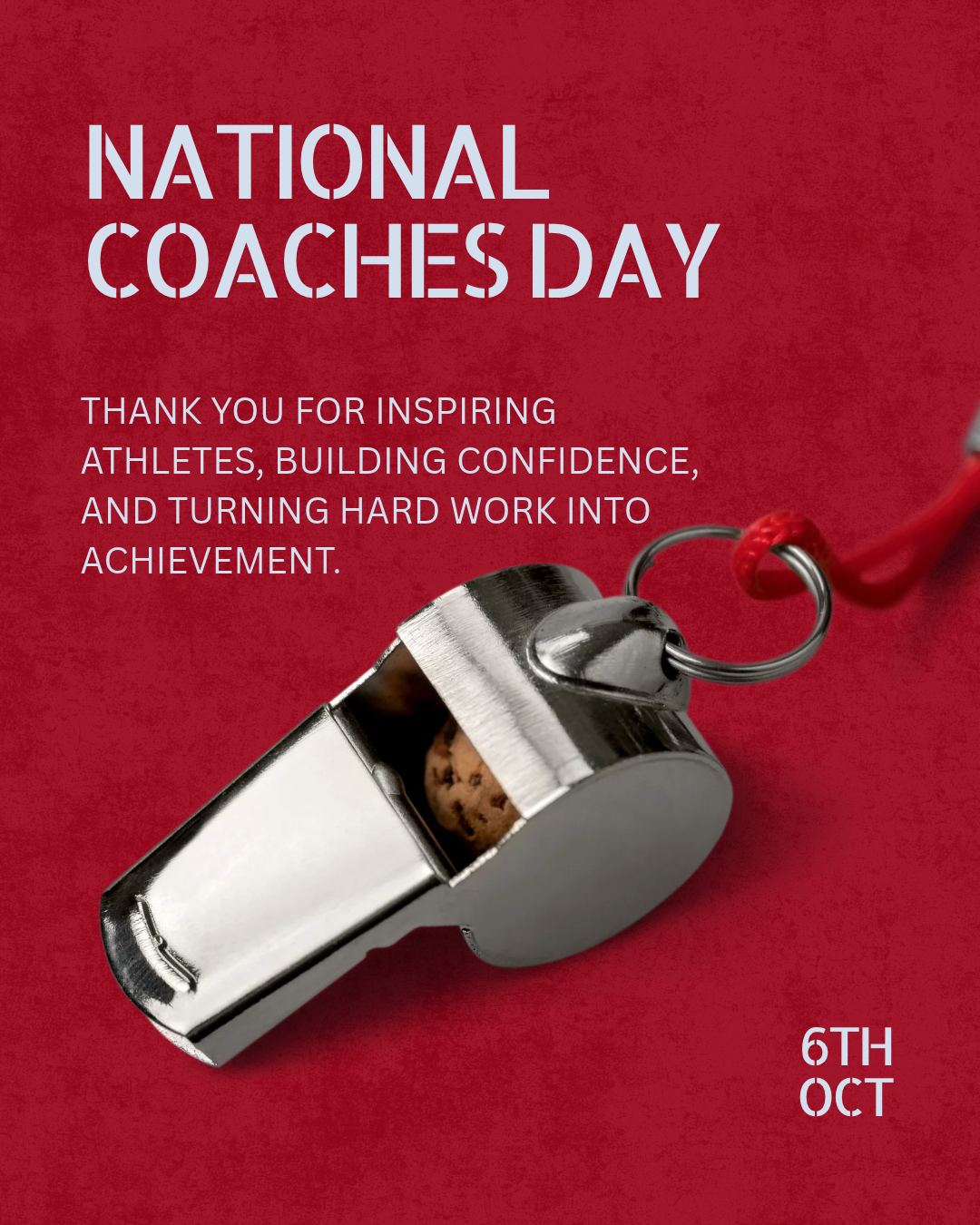 National Coaches Day October 6th
